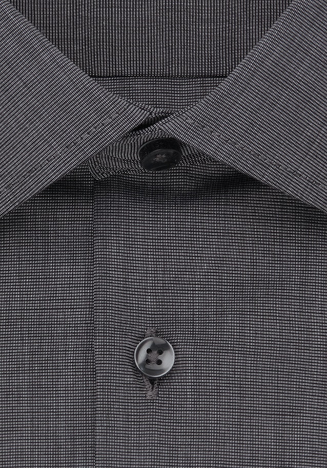 Shaped Business Hemd Uni in Schwarz | Seidensticker Onlineshop