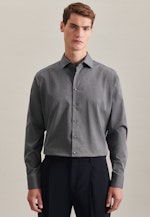 Shaped Business Hemd Uni in Grau |  Seidensticker Onlineshop