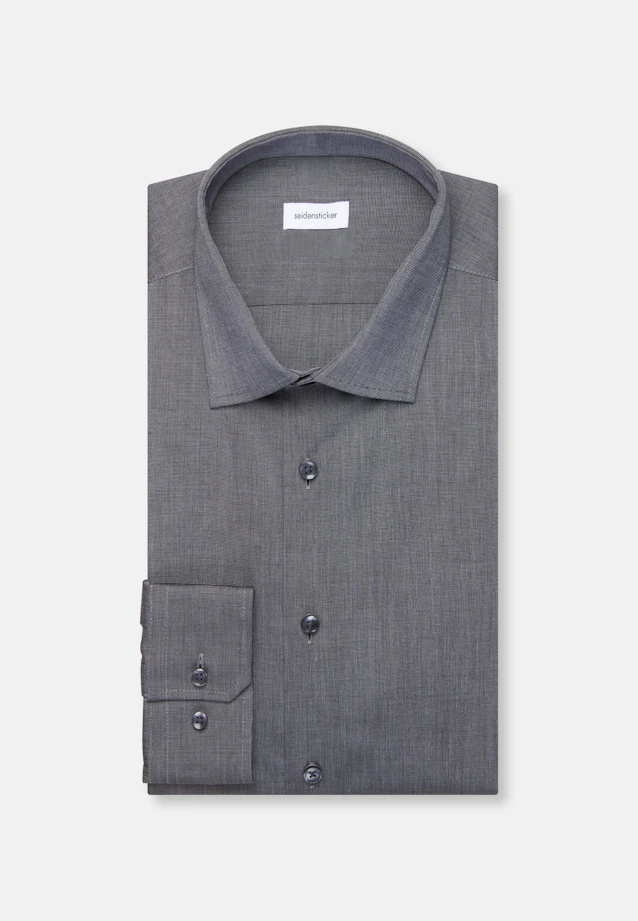 Shaped Business shirt Uni in Grey |  Seidensticker Onlineshop