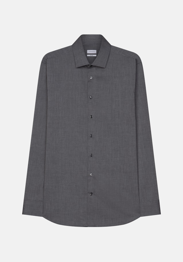 Shaped Business Hemd Uni in Schwarz | Seidensticker Onlineshop