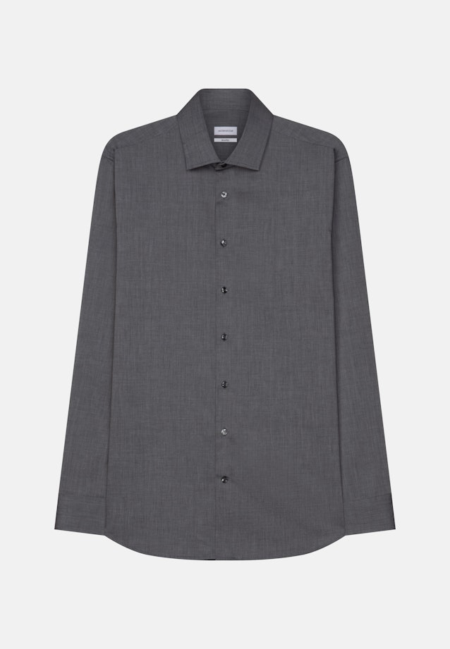 Shaped Business Hemd Uni in Grau |  Seidensticker Onlineshop
