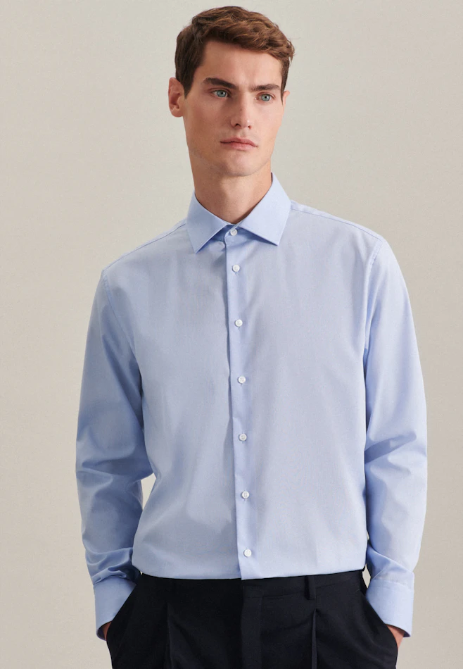 Shaped Business Hemd Uni in Hellblau | Seidensticker Onlineshop