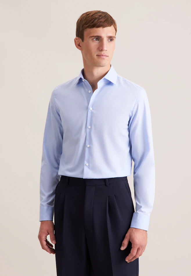 Shaped Business Hemd Uni in Hellblau | Seidensticker Onlineshop