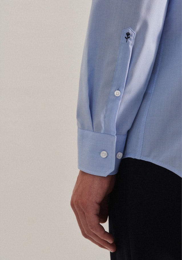 Shaped Chemise d'affaires Uni in Bleu Clair | Seidensticker Onlineshop