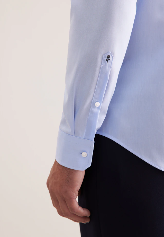 Shaped Business shirt Uni in Light Blue |  Seidensticker Onlineshop