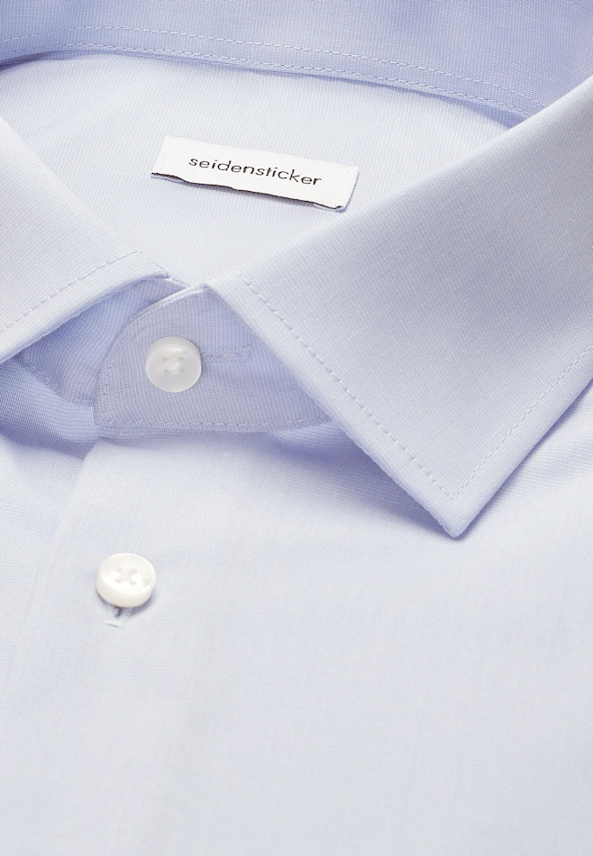 Shaped Business shirt Uni in Light Blue | Seidensticker online shop