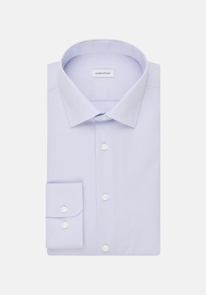 Shaped Chemise d'affaires Uni dans Bleu Clair | Boutique en ligne Seidensticker