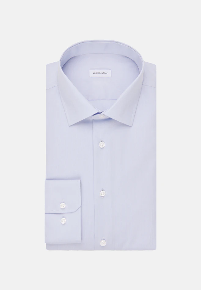 Shaped Business shirt Uni in Light Blue | Seidensticker online shop