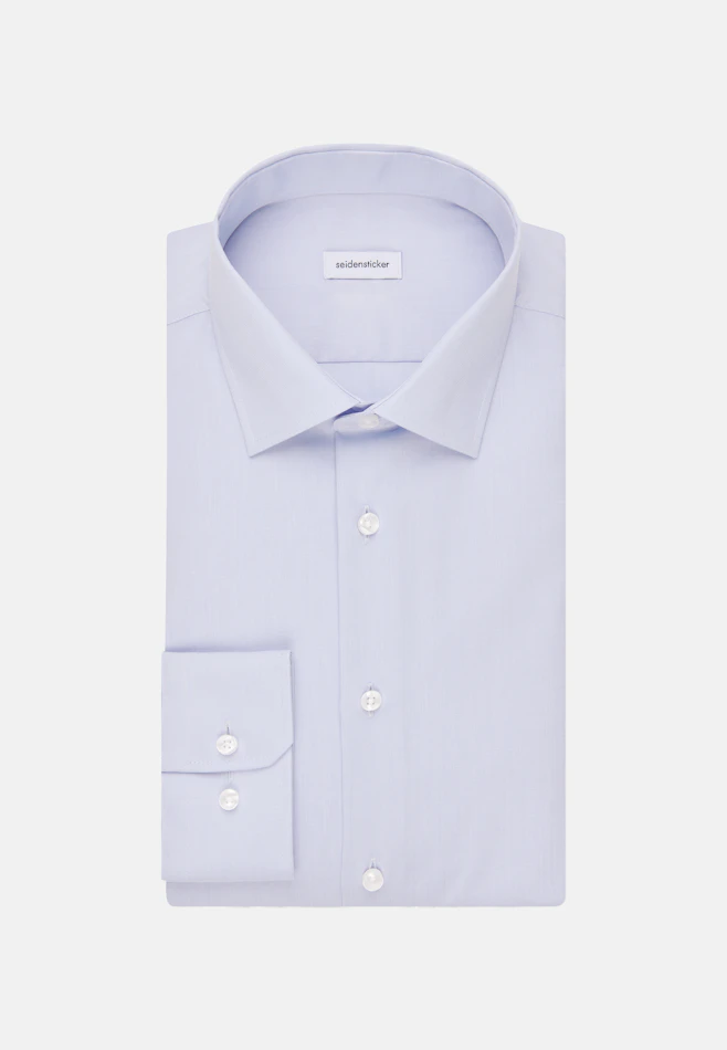 Shaped Business shirt Uni in Light Blue | Seidensticker online shop