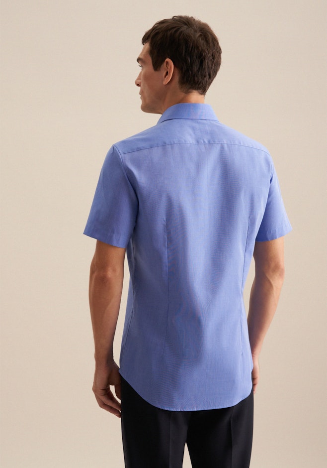 Shaped Business Hemd Uni in Mittelblau | Seidensticker Onlineshop