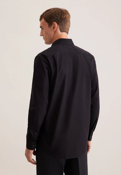Regular Business Hemd Uni in Schwarz |  Seidensticker Onlineshop