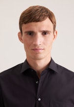 Regular Business shirt Uni in Black |  Seidensticker Onlineshop