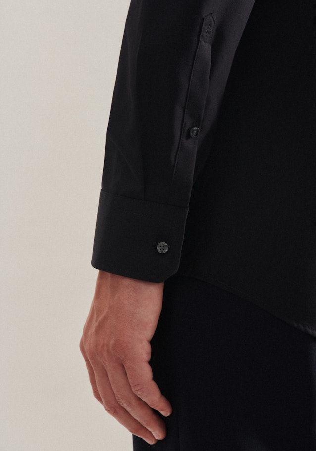 Regular Chemise d'affaires Uni in Noir | Seidensticker Onlineshop