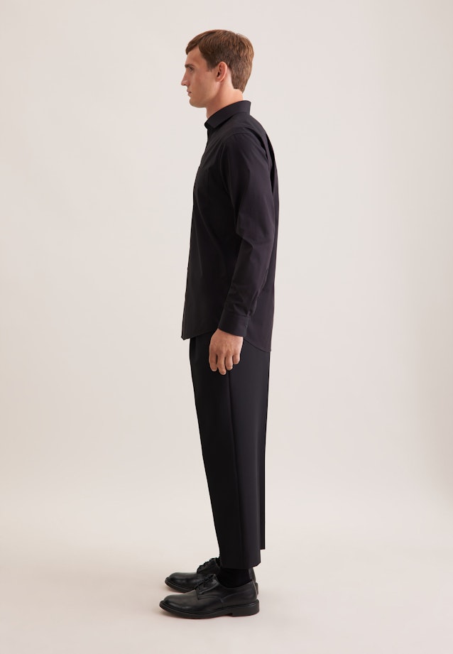 Regular Chemise d'affaires Uni in Noir |  Seidensticker Onlineshop