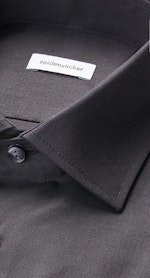 Regular Business shirt Uni in Black |  Seidensticker Onlineshop