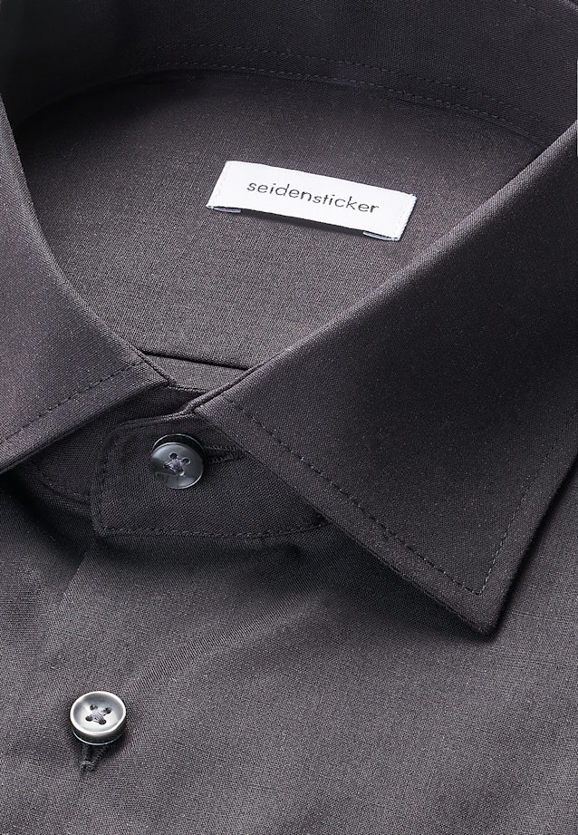Regular Business Hemd Uni in Schwarz |  Seidensticker Onlineshop