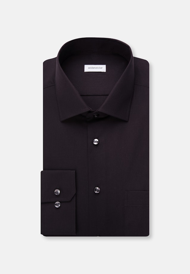 Regular Business Hemd Uni in Schwarz |  Seidensticker Onlineshop