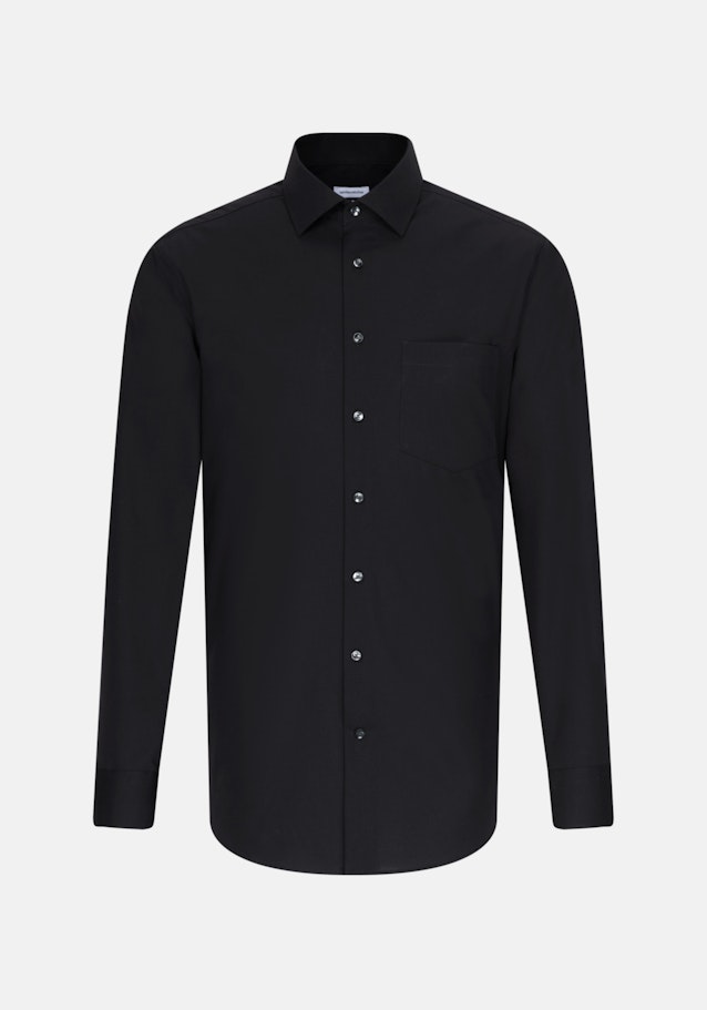 Regular Chemise d'affaires Uni in Noir | Seidensticker Onlineshop