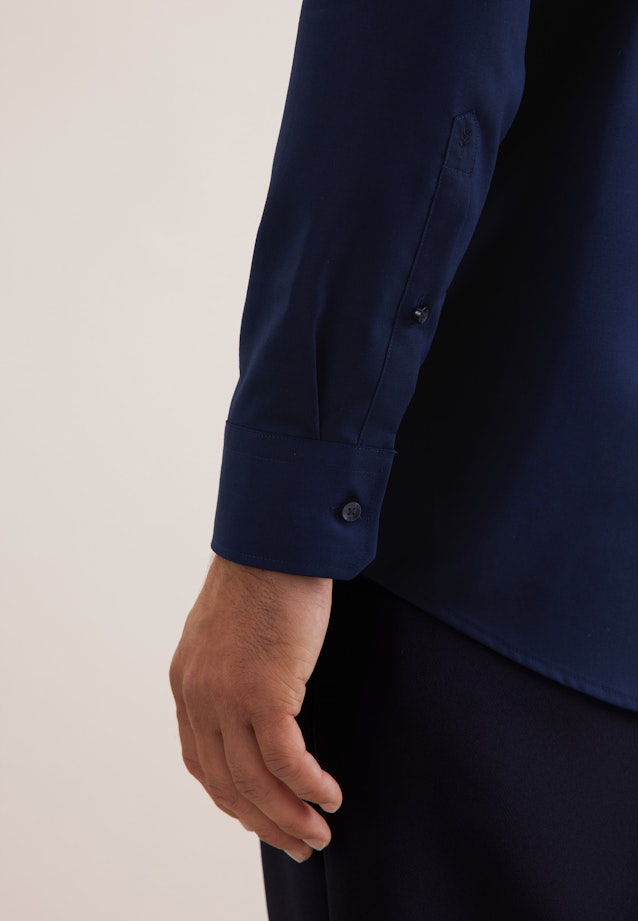 Regular Business Hemd Uni in Dunkelblau |  Seidensticker Onlineshop