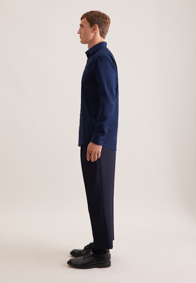 Regular Business shirt Uni in Dark Blue |  Seidensticker Onlineshop