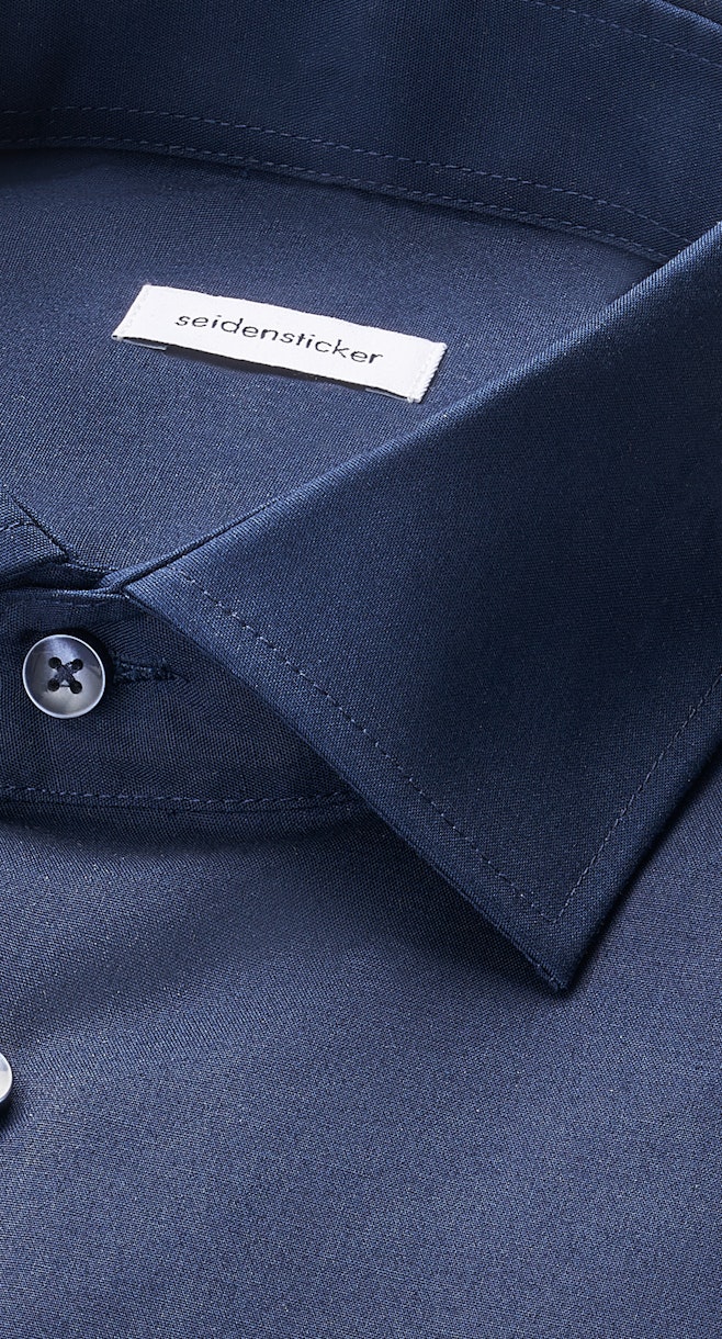 Regular Business shirt Uni in Dark Blue | Seidensticker online shop