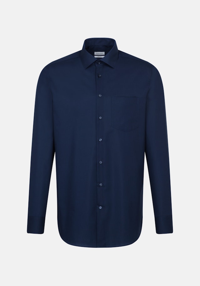 Regular Chemise d'affaires Uni in Bleu Foncé | Seidensticker Onlineshop