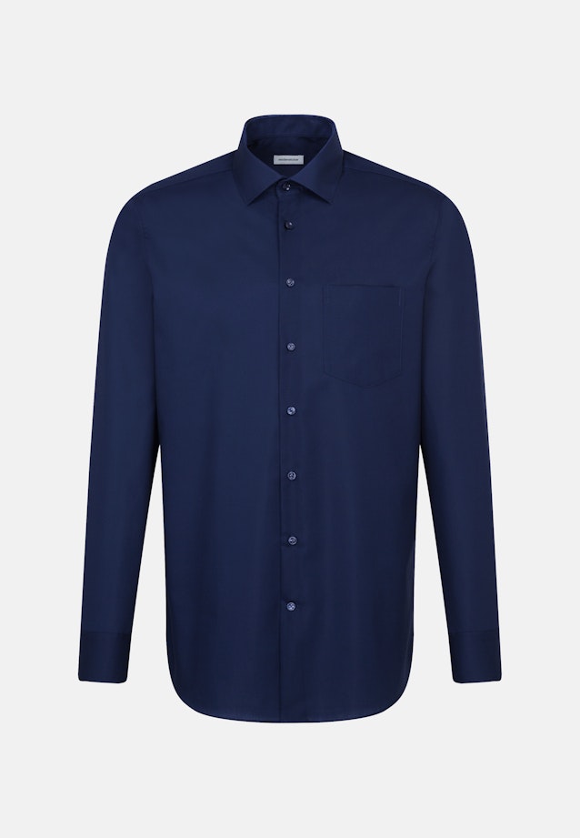 Regular Business Hemd Uni in Dunkelblau |  Seidensticker Onlineshop