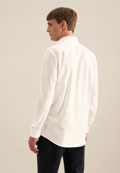 Regular Chemise d'affaires Uni in Ecru |  Seidensticker Onlineshop