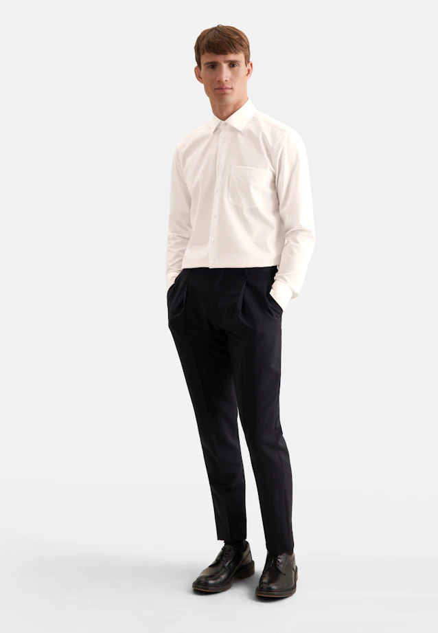 Regular Business shirt Uni in Ecru |  Seidensticker Onlineshop