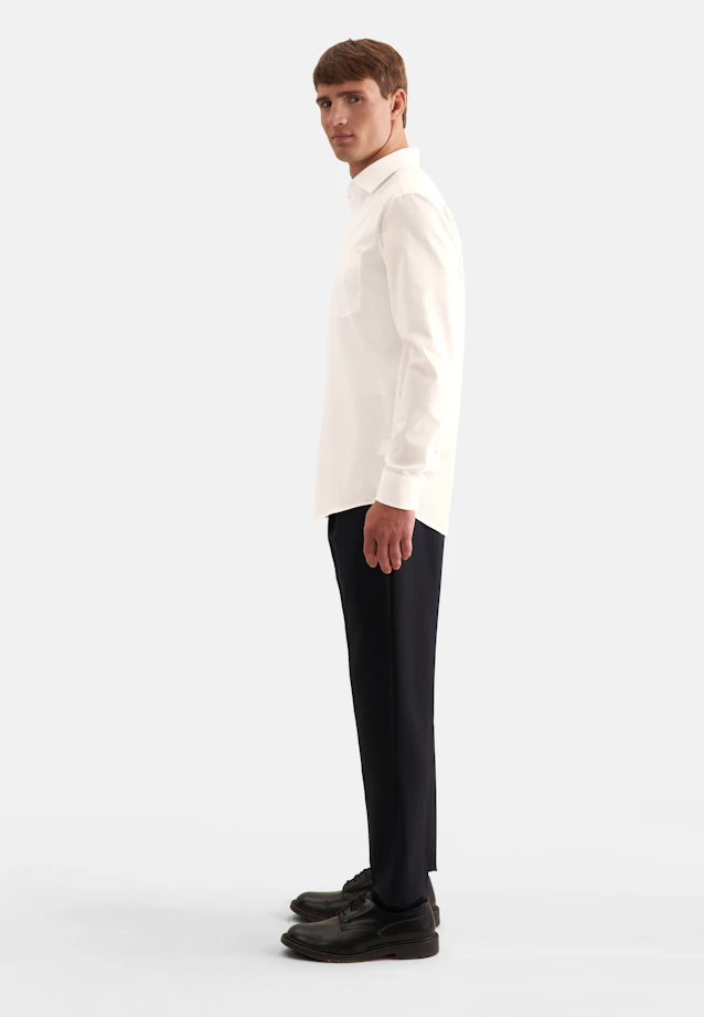 Regular Business shirt Uni in Ecru |  Seidensticker Onlineshop