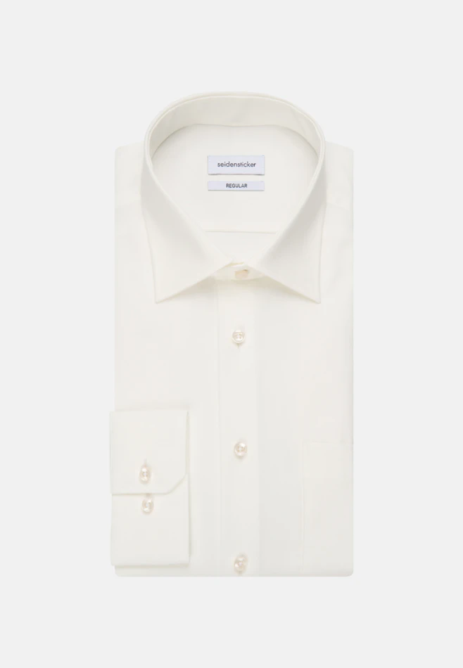 Regular Business shirt Uni in Ecru | Seidensticker online shop