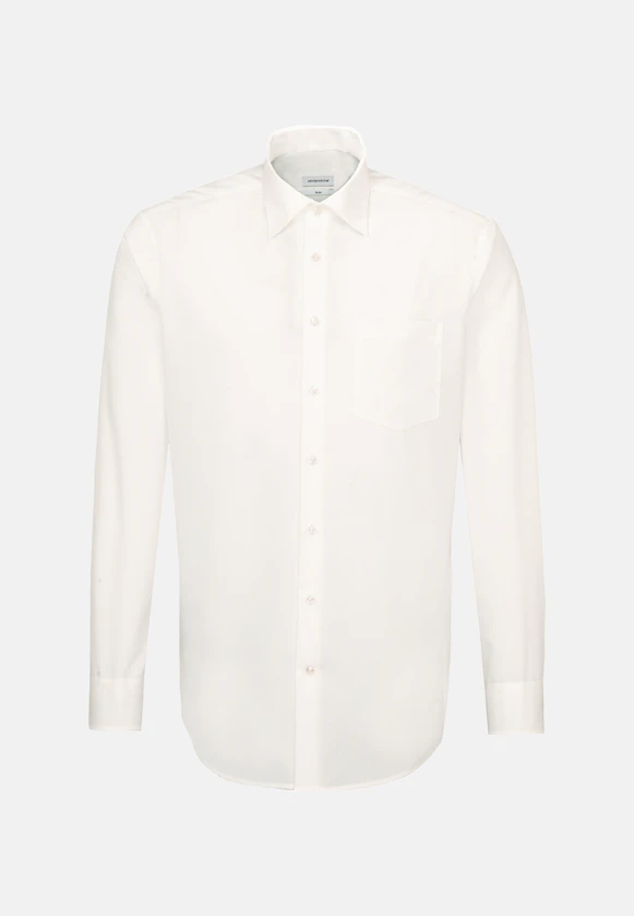 Regular Business shirt Uni in Ecru |  Seidensticker Onlineshop