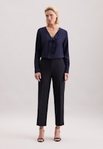 Chemisier à glissière Uni in Bleu Foncé |  Seidensticker Onlineshop