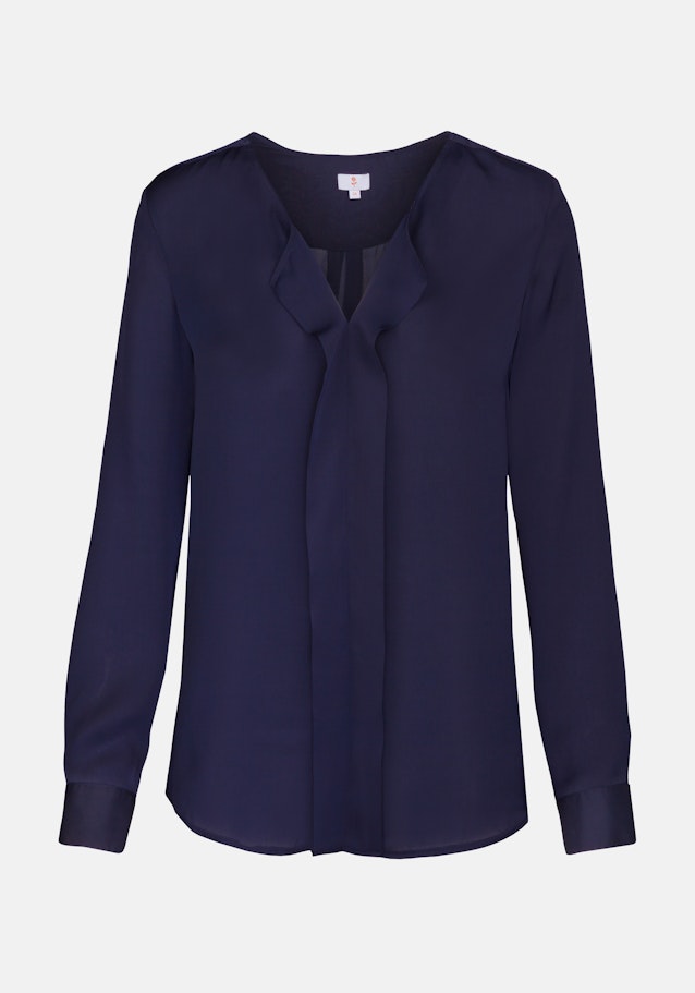 Overgooi-Blouse Uni in Donkerblauw | Seidensticker Onlineshop