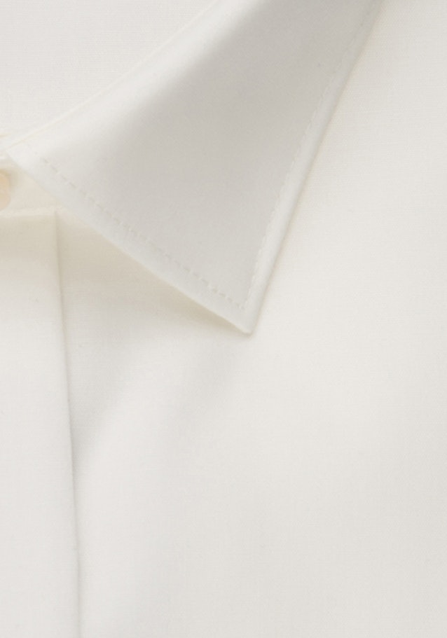 Non-iron Popeline Galashirt in Shaped with Kentkraag in Wit |  Seidensticker Onlineshop