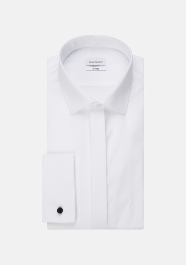 Non-iron Poplin Gala Shirt in Shaped with Kent-Collar in White | Seidensticker Onlineshop