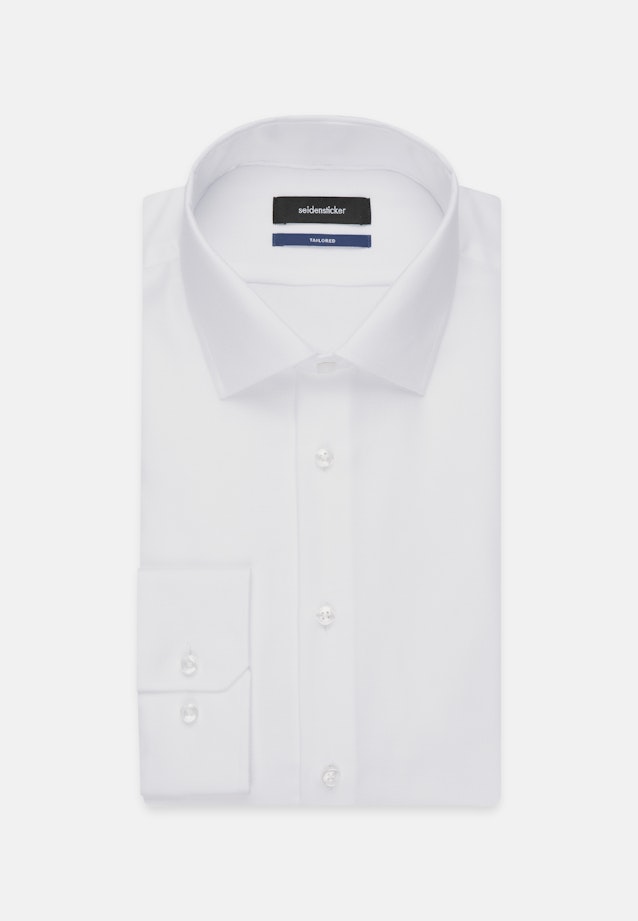 Non-iron Structure Business Shirt in Shaped with Kent-Collar in White |  Seidensticker Onlineshop