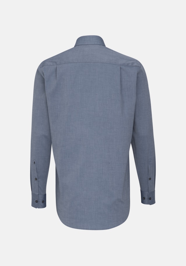 Non-iron Fil a fil Business overhemd in Regular with Kentkraag in Donkerblauw |  Seidensticker Onlineshop