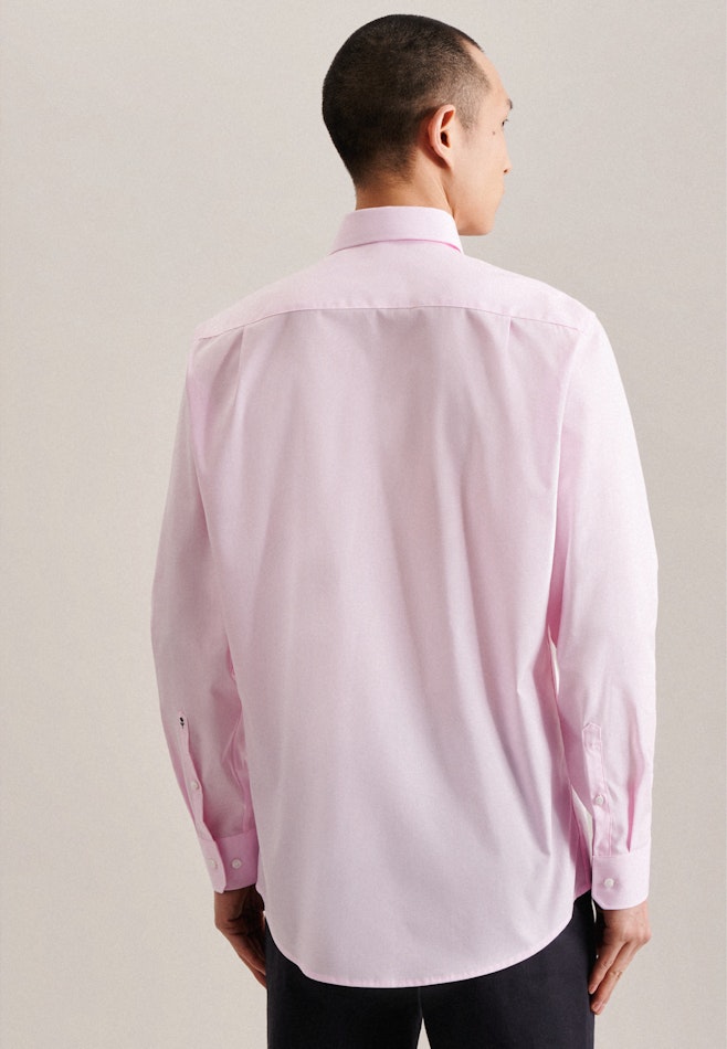 Non-iron Fil a fil Business Shirt in Regular with Kent-Collar in Pink | Seidensticker online shop