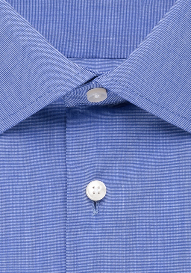 Regular Chemise d'affaires Uni in Bleu Moyen | Seidensticker Onlineshop