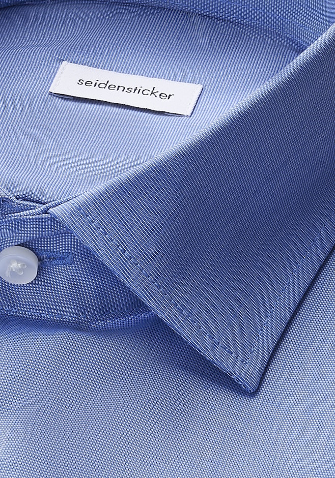 Regular Chemise d'affaires Uni dans Bleu Moyen | Boutique en ligne Seidensticker