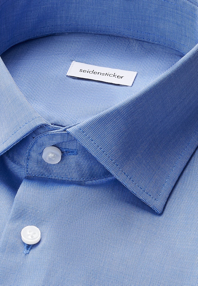Regular Business Hemd Uni in Mittelblau |  Seidensticker Onlineshop