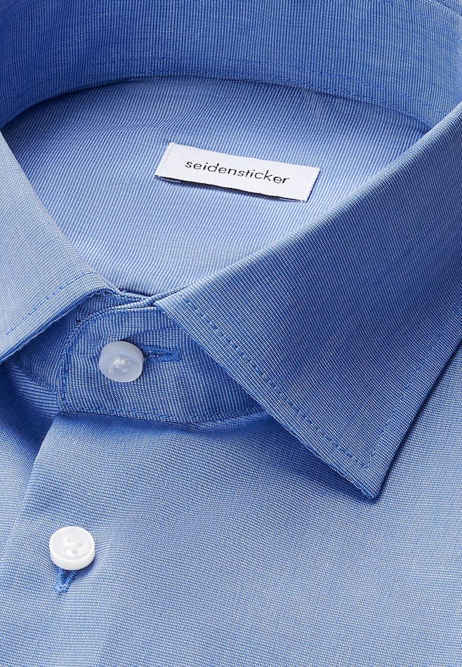 Regular Business Hemd Uni in Mittelblau | Seidensticker Onlineshop