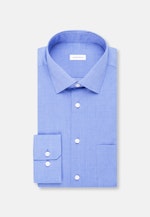 Regular Business Hemd Uni in Mittelblau |  Seidensticker Onlineshop