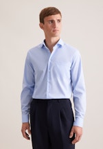 Regular Chemise d'affaires Uni in Bleu Clair |  Seidensticker Onlineshop