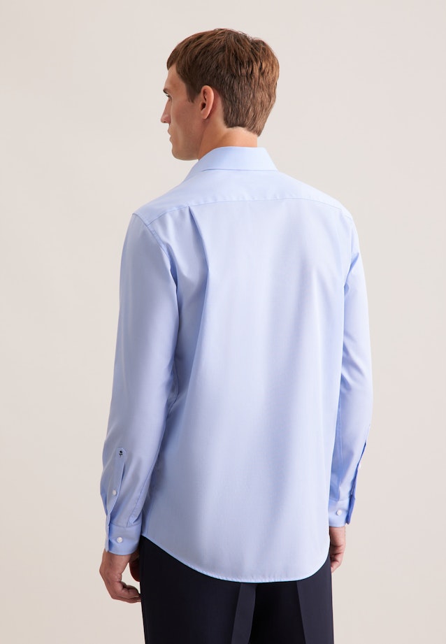Regular Chemise d'affaires Uni in Bleu Clair |  Seidensticker Onlineshop