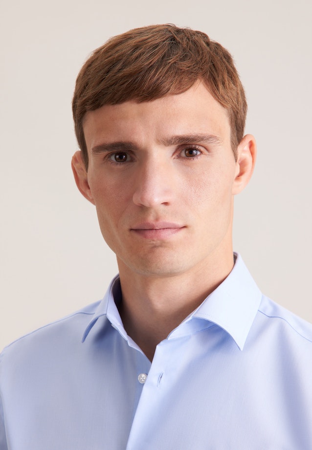 Regular Chemise d'affaires Uni in Bleu Clair |  Seidensticker Onlineshop