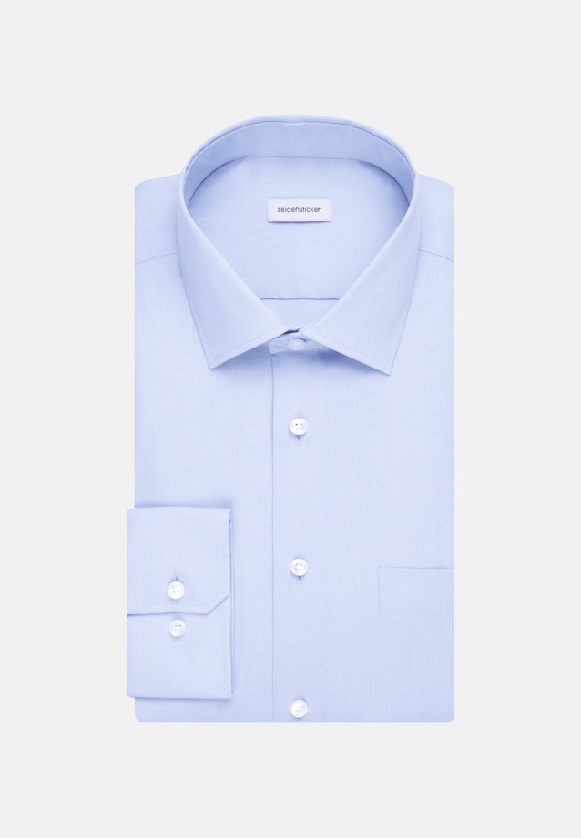 Regular Chemise d'affaires Uni in Bleu Clair |  Seidensticker Onlineshop