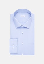 Regular Chemise d'affaires Uni in Bleu Clair |  Seidensticker Onlineshop