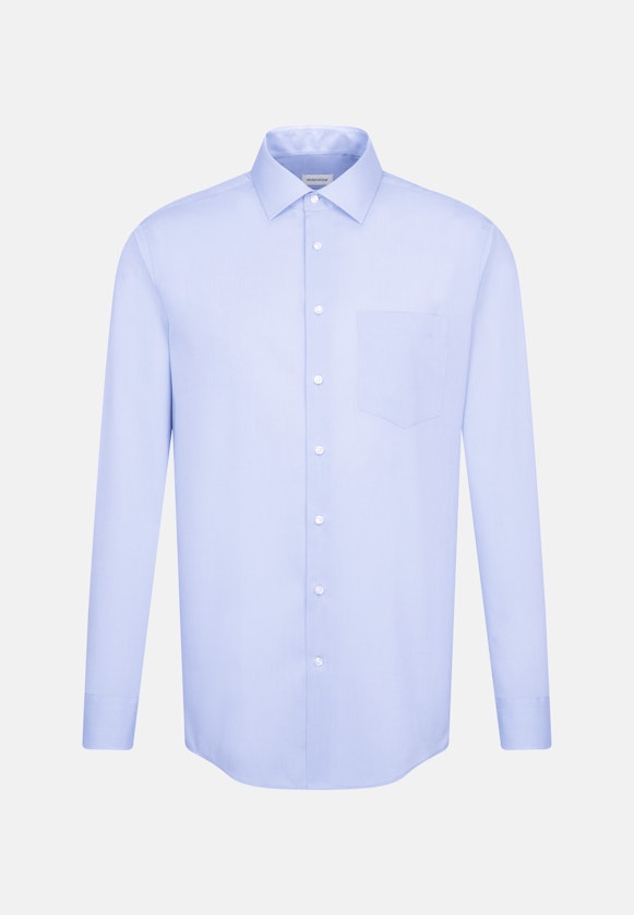 Regular Chemise d'affaires Uni in Bleu Clair |  Seidensticker Onlineshop